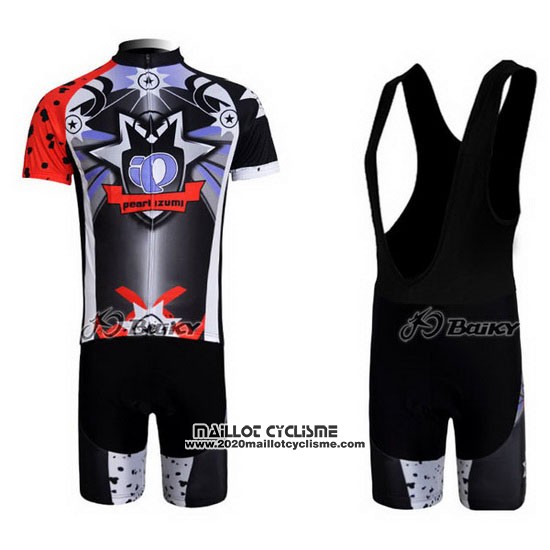 2010 Maillot Ciclismo Pearl Izumi Noir et Bleu Manches Courtes et Cuissard